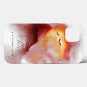 Monogrammen van het hete zonnegebergte Case-Mate iPhone case (Achterkant (horizontaal))