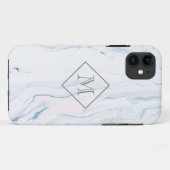 Monogrammen van marmer Stone Pattern Case-Mate iPhone Case (Achterkant (horizontaal))