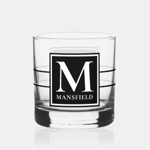 Monogrammen Whisky Glas