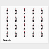 Monogrammen wijn Stickers (Vel)