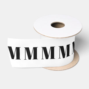 Monogrammen zwart-wit initiaal nummer lint