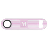 Monogrammes à rayures roses pour bébé