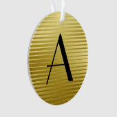 Monogrammes Art Déco Gold Satin (devant)