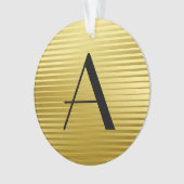 Monogrammes Art Déco Gold Satin (devant)