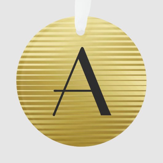 Monogrammes Art Déco Gold Satin (devant)