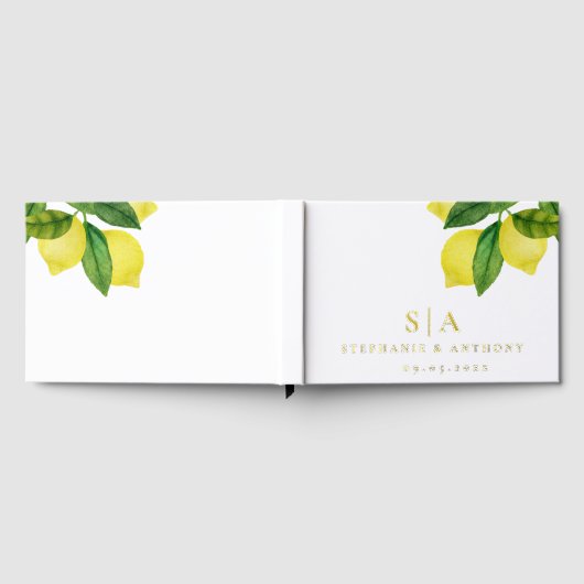 Monogrammes Citrus citron Mariage de verdure (Complet)