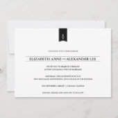 Monogrammes classiques noirs et faire-part de (Devant)