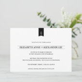 Monogrammes classiques noirs et faire-part de (Debout devant)