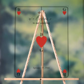 Monogrammes Coeurs Jouer Carte Mariage Affiche de (Neutre)