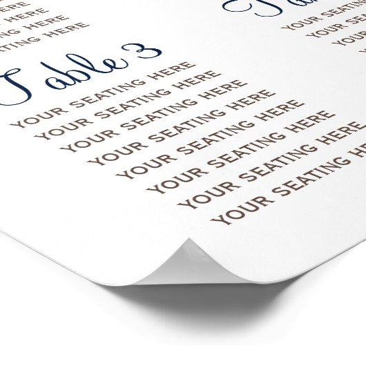 Monogrammes d'Ancre, Tableau de sièges de mariage (Coin)