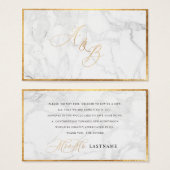 Monogrammes Marbre + Faux Or Calligraphie de PixDe (Devant & derrière)