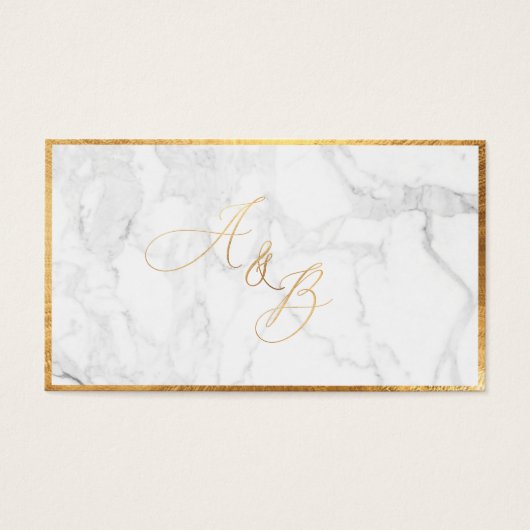 Monogrammes Marbre + Faux Or Calligraphie de PixDe (Devant)