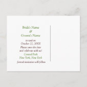 Monogrammes Mariages Enregistrer Les Cartes De Dat (Dos)