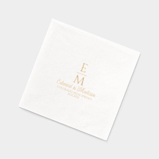 Monogrammes Mariages simples personnalisés (Gauche)