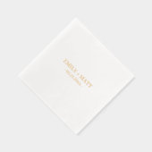 Monogrammes Noms Élégant Mariage Or (Droite)