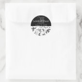 Monogrammes Pour Stickers Damask Mariage (Sac)