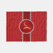 Monogrammofoons Fleece Deken (Voorkant (Horizontaal))