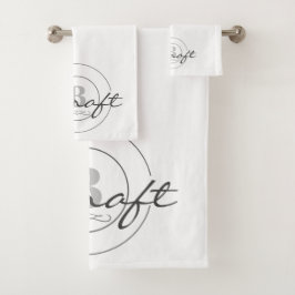 Monogrammus Bathroom Towel Set Bad Handdoek