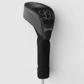 Monogramnaam Gepersonaliseerde Douane Golfheadcover (Schuin)