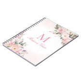 Monogramnaam Gepersonaliseerde Douane Notitieboek (Linkerzijde)