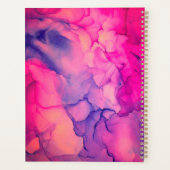 Monogramplaat hete roze alcohol voor haar planner (Achterkant)