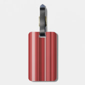 Monogramrode strepen bagagelabel (Achterkant verticaal)