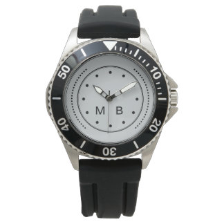 Monogramstijl mannen horloge