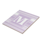 Monogramthistle paarse strepen tegeltje (Zijkant)