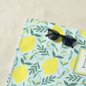 Monographie botanique de citron et serviette de pl (En situation)