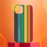 Monographie de couleurs arc-en-ciel motif rétro st<br><div class="desc">Un arc-en-ciel rétro aux couleurs les années 70 inspirées et un motif minimal. Les couleurs verte,  bleue,  jaune,  orange et rouge peuvent être changées. Les grandes bandes qui tournent verticalement en font un look audacieux mais minimal pour votre couverture.</div>