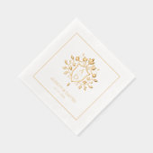 Monographie de crête de bouclier floral, or mariag (Droite)