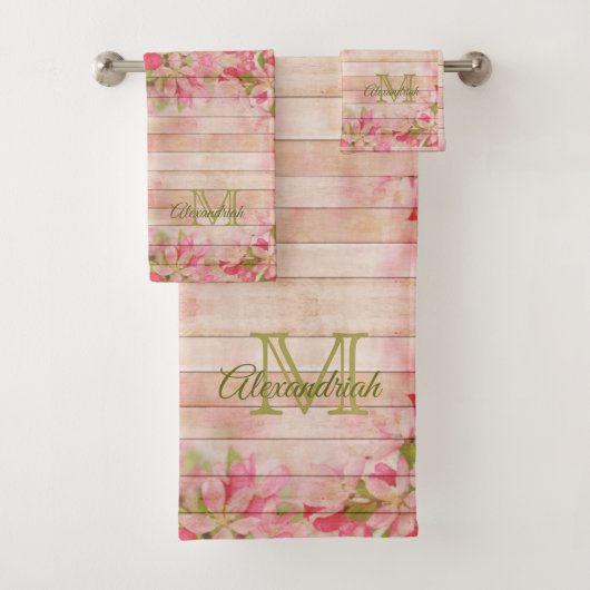 Monographie de famille vintage rose bois rustique (En situation)