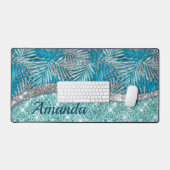 Monographie de feuilles de parties scintillant en  (Clavier et souris)