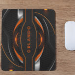 Monographie de jeu géométrique en argent, noir, or<br><div class="desc">L'arrière - plan de jeux pour le tapis de bureau est constitué d'une combinaison frappante de lignes géométriques argentées,  noires et orange. Les lignes sont disposées dans un motif captivant qui ajoute une touche de sophistication et d'élégance à votre configuration de jeu.</div>