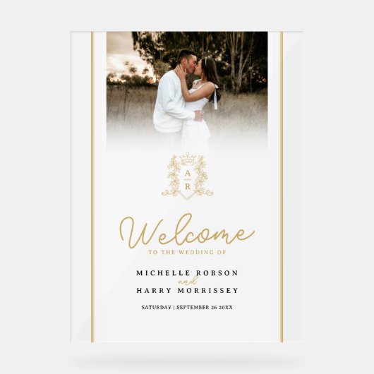 Monographie de mariage de cime blanche et dorée (Recto)