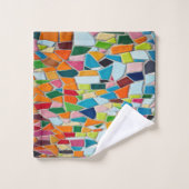 Monographie de mosaïque de géométrie de l'art mode (Gant de toilette)