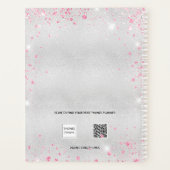 Monographie de parties scintillant de fleurs roses (Dos)