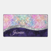 Monographie de parties scintillant en argent viole (Recto)