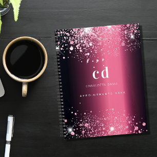 Monographie de parties scintillant rose bordeaux 2
