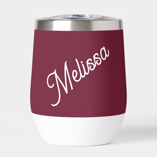 Monographie de script, rouge bordeaux (Avant)