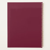 Monographie de script, rouge moderne (Dos)