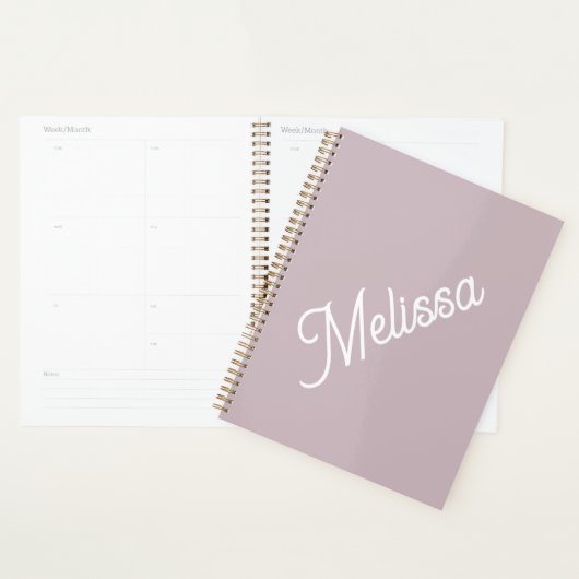 Monographie de script, violet moderne (Devant avec enveloppe)