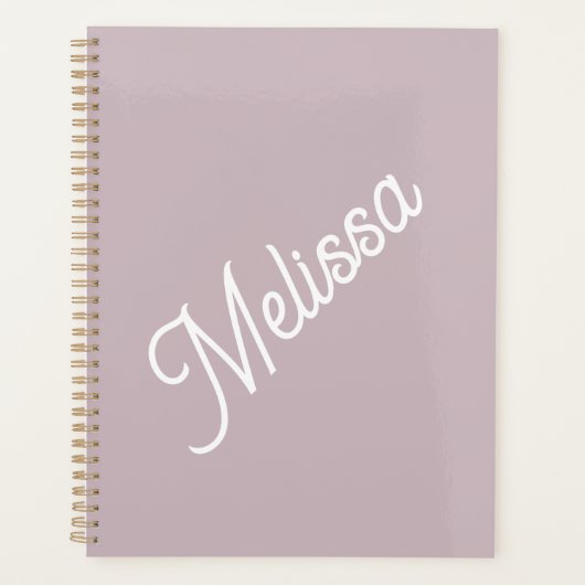 Monographie de script, violet moderne (Devant)