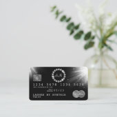 Monographie de type carte de crédit Silver Diamond (Debout devant)