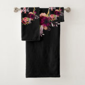 Monographie des flancs bordeaux géométriques noirs (En situation)