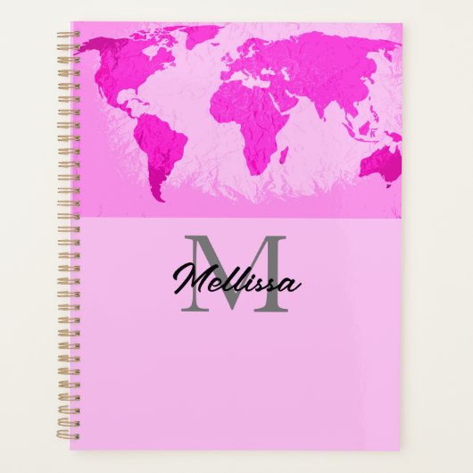 Monographie Monogrammes Voyageur Blush Pink Purple (Devant)