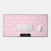 Monographie motif pour filles douces rose et blanc (Clavier et souris)