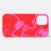 Monographie rose moderne Coque-Mate coque iphone (Verso (horizontal))