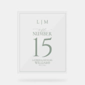 Monographie verte moderne Numéro de tableau du Mar (Recto)