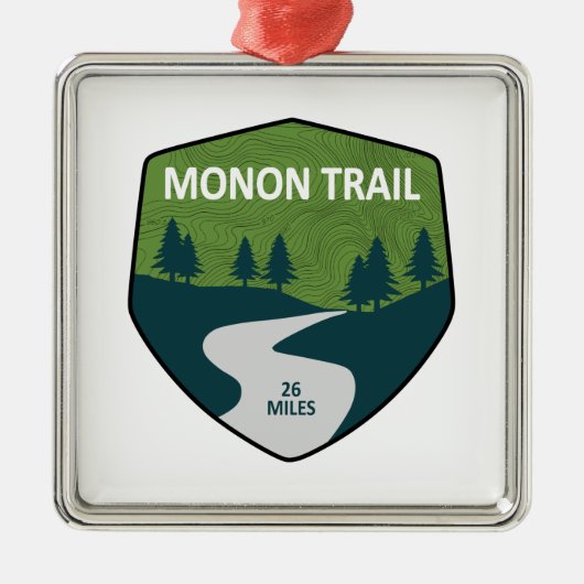 Monon Trail Metalen Ornament (Voorkant)